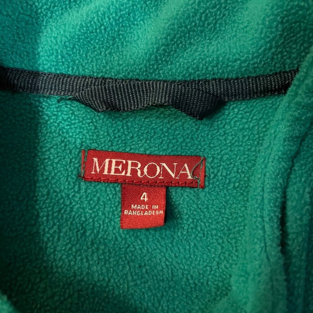 Merona Fleece Jacket Women's 4X Plus Size Teal Black Full Zip Used - Picture 6 of 11
